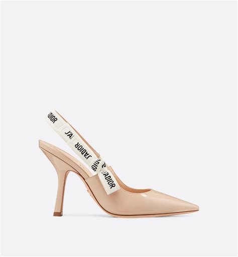 dior pumps nude|CHRISTIAN DIOR Patent Ribbon J'Adior Slingback 65mm .